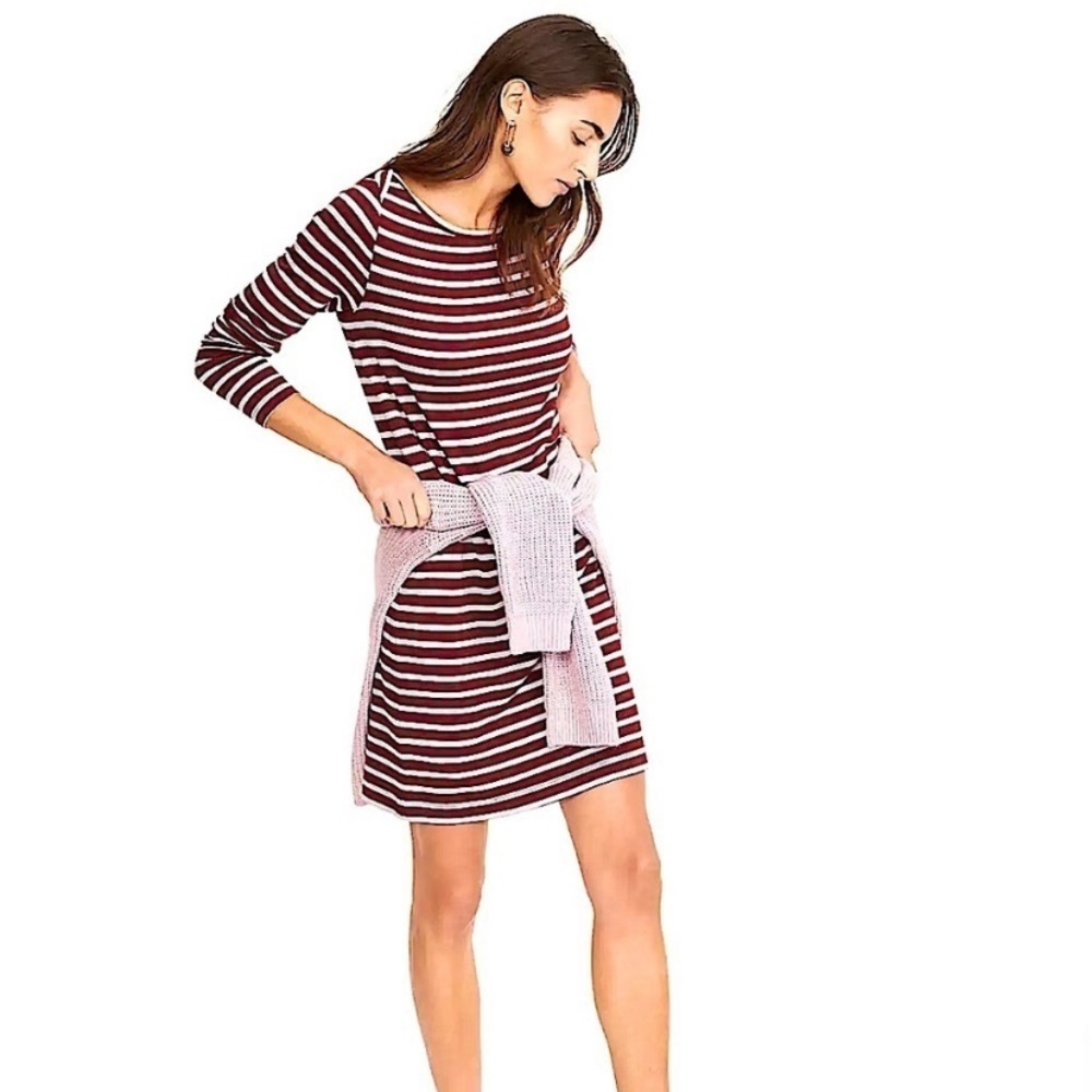 Lou & Grey Striped Signature Soft Sweater Dress